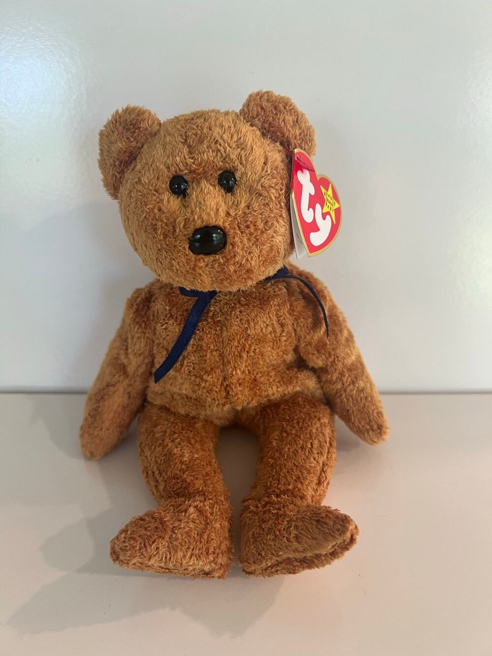 Ty Beanie Baby 1999 Fuzz the Bear P.E Pellets Retired JL